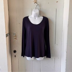 Soma Navy Blue Soft Long Sleeve Top